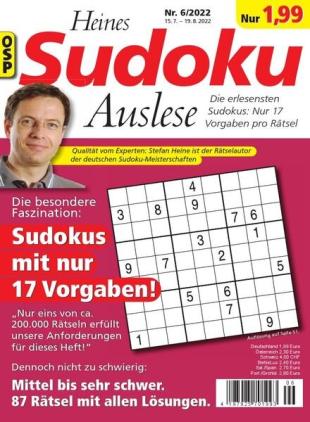 Heines Sudoku Auslese - Nr 6 2022