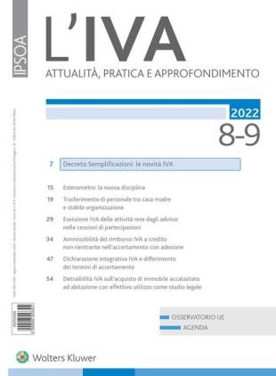 L'IVA - Agosto-Settembre 2022