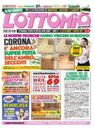 Lottomio del Lunedi - 1 Agosto 2022