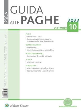 Guida alle paghe - Ottobre 2022