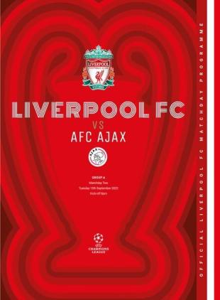 Liverpool FC Programmes - vs Ajax CL - 13 September 2022