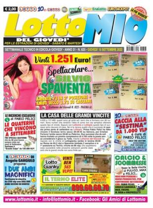 Lottomio del Giovedi - 15 Settembre 2022