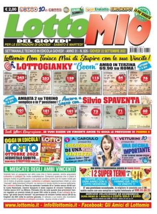 Lottomio del Giovedi - 22 Settembre 2022