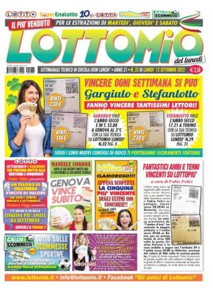 Lottomio del Lunedi - 12 Settembre 2022