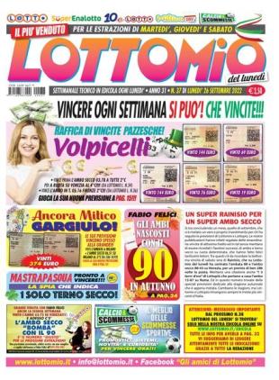 Lottomio del Lunedi - 26 Settembre 2022