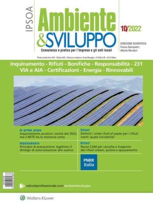 Ambiente & sviluppo - Ottobre 2022