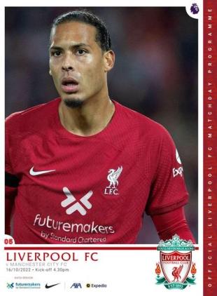 Liverpool FC Programmes - vs Manchester City - 16 October 2022