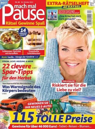 Mach mal Pause - 26 Oktober 2022