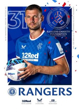 Rangers Football Club Matchday Programme - Rangers vs Livingston - 22 October 2022