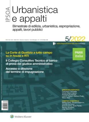 Urbanistica e appalti - N 5 2022
