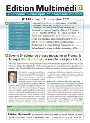Edition Multimedia - 21 novembre 2022