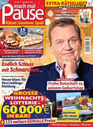 Mach mal Pause - 07 Dezember 2022