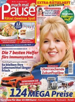 Mach mal Pause - 14 Dezember 2022
