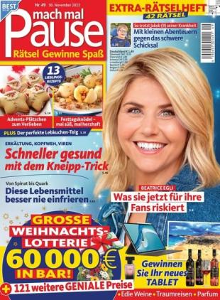 Mach mal Pause - 30 November 2022