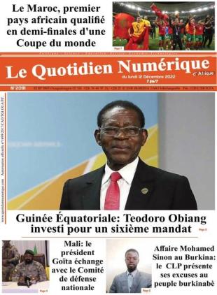 Quotidien Numerique d'Afrique - 12 decembre 2022