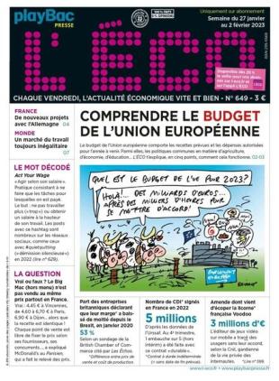 L'ECO - 27 janvier 2023