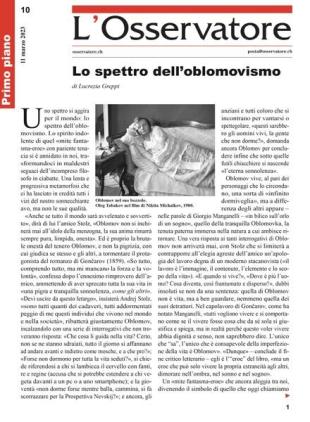 L'Osservatore - 11 marzo 2023