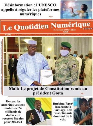 Quotidien Numerique d'Afrique - 01 mars 2023