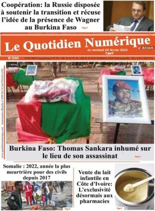 Quotidien Numerique d'Afrique - 24 fevrier 2023