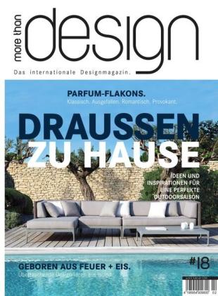 MORE THAN DESIGN - Mai 2017