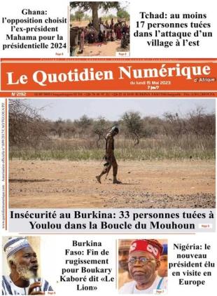 Quotidien Numerique d'Afrique - 15 mai 2023