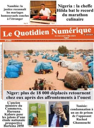 Quotidien Numerique d'Afrique - 17 mai 2023