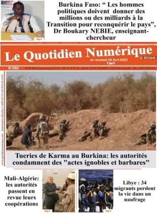 Quotidien Numerique d'Afrique - 28 avril 2023