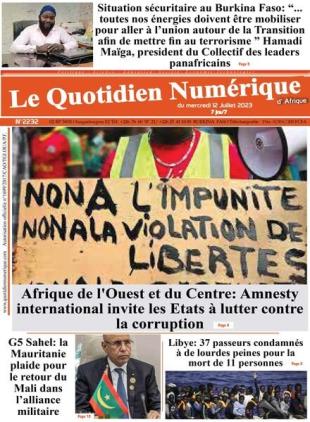 Quotidien Numerique d'Afrique - 12 juillet 2023