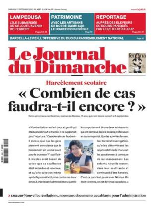 Le Journal du dimanche - 17 Septembre 2023
