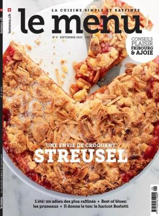 le menu edition francaise - Septembre 2023