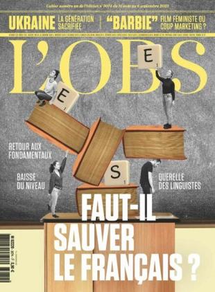 L'Obs - 31 Aout 2023