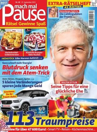 Mach mal Pause - 27 September 2023