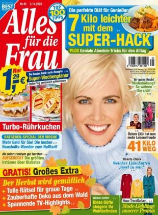 Alles fur die Frau - 3 November 2023