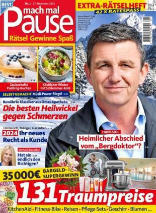 Mach mal Pause - 27 Dezember 2023