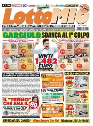 Lottomio del Giovedi - 6 Febbraio 2024
