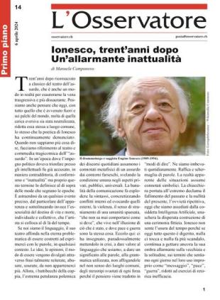L'Osservatore - 6 Aprile 2024