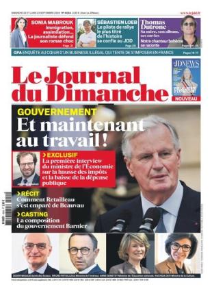 Le Journal du dimanche - 23 Septembre 2024