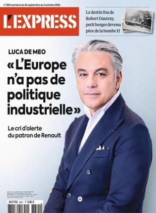 L'Express - 26 Septembre 2024