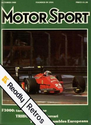 Motor Sport Magazine - October 1988