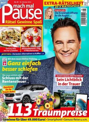 Mach mal Pause - 30 Oktober 2024
