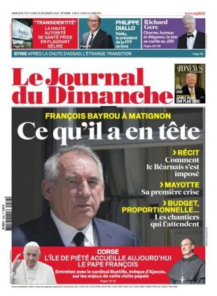 Le Journal du dimanche - 16 Decembre 2024