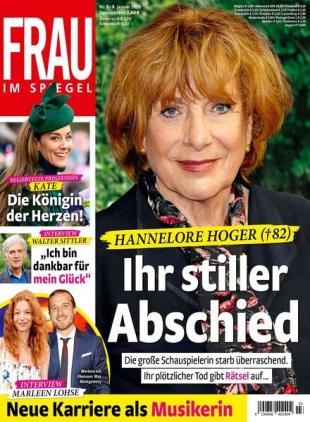 Frau im Spiegel - 8 Januar 2025