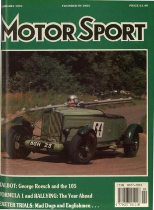 Motor Sport Magazine - February 1991