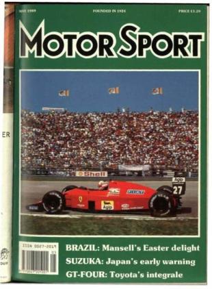 Motor Sport Magazine - May 1989