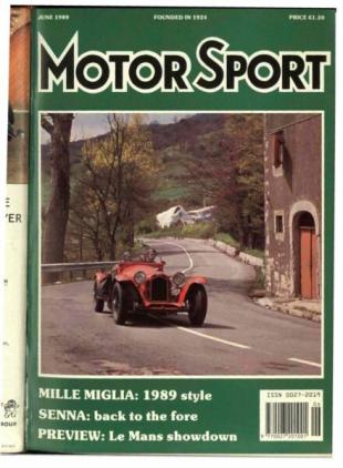 Motor Sport Magazine - June 1989